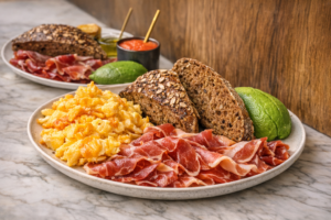 huevos revueltos con jamon