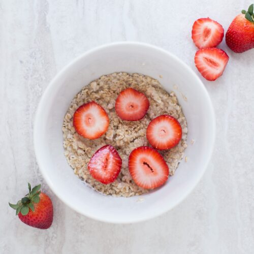 fresas con leche